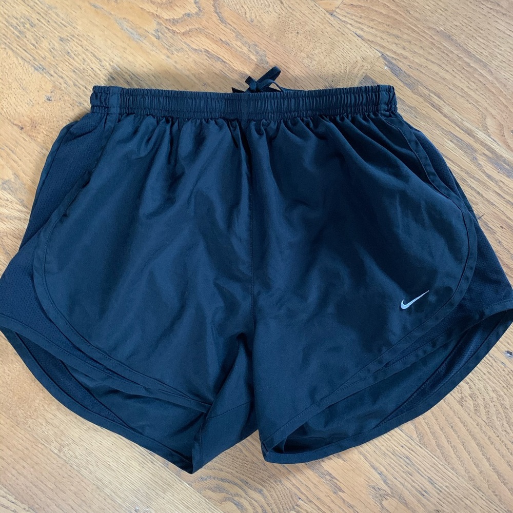 Black nike running shorts